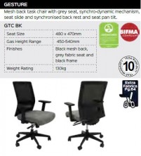 Gesture Chair Range And Specifications
